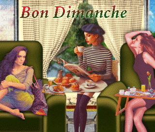 Gif Bon dimanche entre demmes